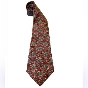 L'Atelier Men's Burgundy Italian Silk Neck Tie Made USA 58” Classic Wide